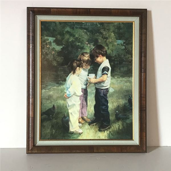 22" x 28'' "Columbus Circle" & 22" x 27" print "Three Curious Children"