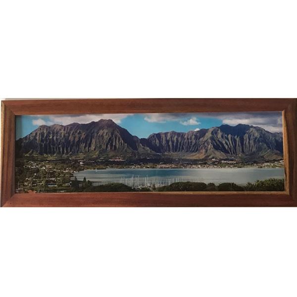 Framed photo of Kaneohe Bay