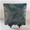 Image 1 : Square Black Opalescent Decorative Plate 12 x 12 "