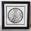 Image 1 : Beautiful Black and White Mandala 14 x 14 ''