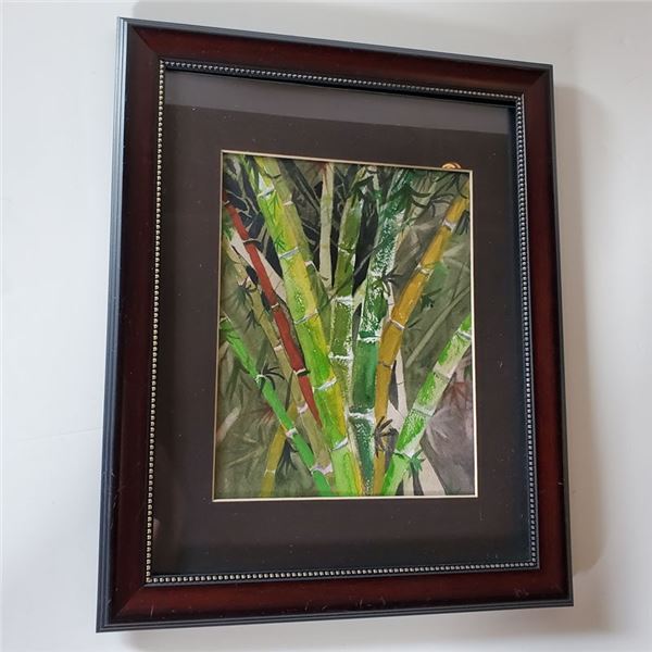 Framed Bamboo Art 16 x 13 "