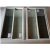 Image 1 : (4) White Framed Side Sliding Glass Windows Various Sizes