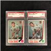 Image 1 : 1969 O-PEE-CHEE GRADED HOCKEY CARD LOT (CAFFERY/ ANGOTTI)