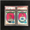 Image 1 : 1971 O-PEE-CHEE GRADED HOCKEY CARD LOT (POPIEL/ BALON)