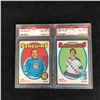 Image 1 : 1971 O-PEE-CHEE GRADED HOCKEY CARD LOT (BINKLEY/ ROLFE)