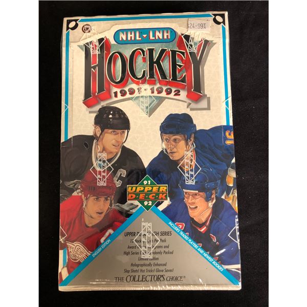1991 UPPER DECK HIGH SERIES HOCKEY BOX