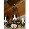Image 1 : Porcelain Bronze Chandelier French 19th C #1741335