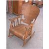 Image 1 : Beautiful Antique Oak Rocking Chair  #1741404