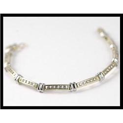 Superb 14K Yellow Gold Diamond Bracelet #1741687