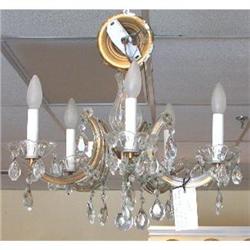 Maria Teresa Crystal Chandelier, Italy c.1940 #1741708