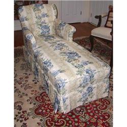 EXQUISITE Vintage Upholstered Chaise Lounge #1741731