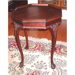Mahogany Octagonal Ball & Claw Table c.1930 #1741740