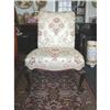 Image 1 : Antique Mahogany Armless Upholstered Chair #1741760