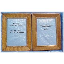 Antique Frames Folk Art Grain Painted  Pair #1741845