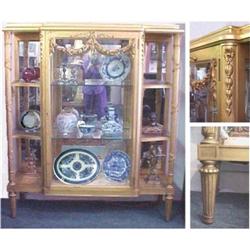 Giltwood Display Cabinet Louis XVI Antique #1741859