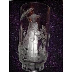 Signed Verlys 9.5" Mandarin/Oriental Crystal #1742049
