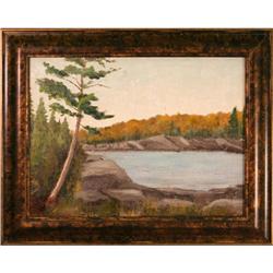 "Lake Scene near Capreal, N. Ontario" by L. #1749854