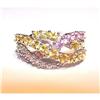 Image 1 : PINK/ YELLOW SAPPHIRE~DIAMONDS~14K WHITE #1749984
