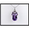 Image 1 : 14K White Gold Amethyst and Pink Sapphire #1750068