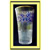 Image 1 : 19C ACID ETCHED CUT GLASS ENAMEL SWAN TUMBLER #1750798