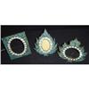 Image 1 : Three French Turquoise Mossale and Paste Frames#1763343