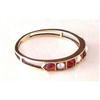 Image 1 : 14K Gold Garnet and Pearl Ring #1763371