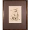 Wayland Moore S/N Etching, Ship, Framed #1773433
