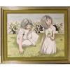 Anton Refregier, Two Girls Flowers Framed Print#1773434