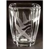 Image 1 : VINTAGE ORREFORS FLYING CRANES CRYSTAL VASE #1773514