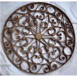 Antique Wrought Iron Wall Decor #1773750