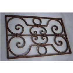 4 Antique Wrought Iron Panels Windows #1773756