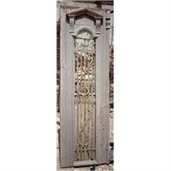 French Colonial Pine Iron Door Panel #1773763