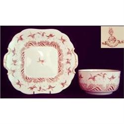 Minton Tea Bowl and Bread Plate c1870 #1773795