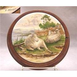 Framed Pot Lid (Signed) #1773802