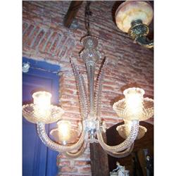 ANTIQUE MURANO CRYSTAL CHANDELIER #1774096