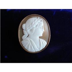 CAMEO VICTORIAN CLASSIC CARVED BROOCH PIN #1774129