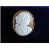 Image 1 : CAMEO VICTORIAN CLASSIC CARVED BROOCH PIN #1774129