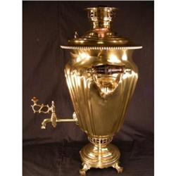 OLD SAMOVAR BEAUTIFUL LARGE BRASS HIGH QUALITY #1774130