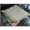 Image 1 : RARE NORMANDY LACE PILLOW CHIC ROSES #1774132