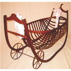 Baby Cradle from 1840 Museum Piece American #1774154