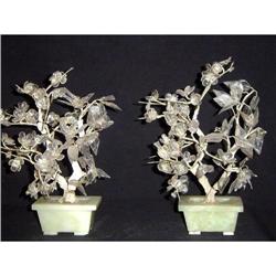 Pair of Antique Chinese Crystal Trees #1774251