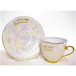 Stunning Cup & Saucer - Luster Finish #1778268