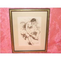 Moses Soyer Ballerina Ballet Dancer Lithograph #1778907