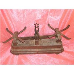 Antique/Vintage Cast Iron Balance Scale Force 5#1778909