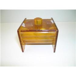 Bakelite Vintage Applejuice Covered Box #1779038