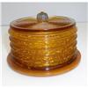 Image 1 : Bakelite Vintage Deco Applejuice Colored Box #1779040