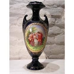 Vase Czechoslovakia in blue cobalt made with #1779059