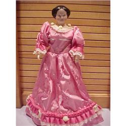 12"Ruth Gibbs china head doll in gorgeous dress#1779144