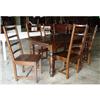 EUROPEAN 72" HARVEST DINING TABLE W 6 CHAIRS #1779308