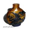 Image 1 : YellowBase BlueOverlay Peking Glass Snuffbottle#1779402